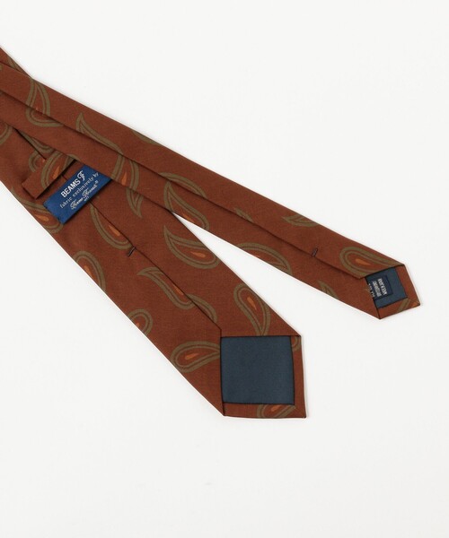 BEAMS F（ビームスエフ）の「Fermo Fossati シルク ペイズリー柄 プリント ネクタイ（ネクタイ・メンズ・ブラウン/オリーブ・ONE SIZE）」の3枚目の写真