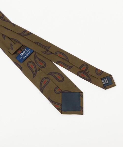 BEAMS F（ビームスエフ）の「Fermo Fossati シルク ペイズリー柄 プリント ネクタイ（ネクタイ・メンズ・ブラウン/オリーブ・ONE SIZE）」の6枚目の写真