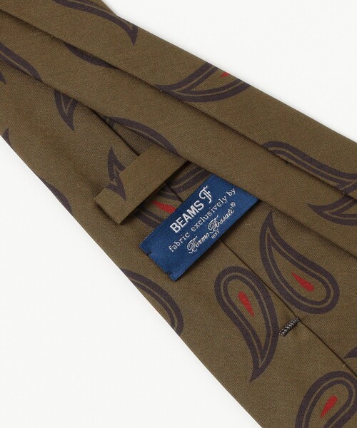 BEAMS F（ビームスエフ）の「Fermo Fossati シルク ペイズリー柄 プリント ネクタイ（ネクタイ・メンズ・ブラウン/オリーブ・ONE SIZE）」の7枚目の写真