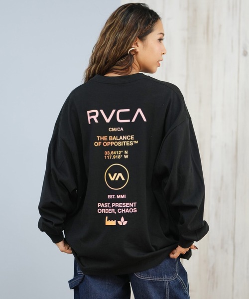 RVCA ブラック スカルデザイン タッパー 長袖　新品未使用 RVCA ブラック スカルデザイン タッパー 長袖 新品未使用