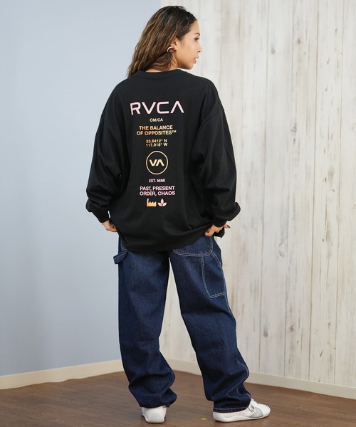 RVCA(ルーカ)の「RVCA/ルーカ バックプリントロンT オーバーサイズ BF044-P50(Tシャツ/カットソー・レディース・ホワイト×ブラック/ブラック×ピンク/ブラック×ホワイト/ブルー系その他・M/L)」の17枚目の写真