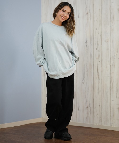 RVCA(ルーカ)の「RVCA/ルーカ バックプリントロンT オーバーサイズ BF044-P50(Tシャツ/カットソー・レディース・ホワイト×ブラック/ブラック×ピンク/ブラック×ホワイト/ブルー系その他・M/L)」の20枚目の写真