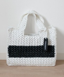 Roberto Pancani（ロベルトパンカーニ）の「ROBERTO PANCANI ロベルトパンカーニ ブラックラインラフィアハンドバッグ（ハンドバッグ）」