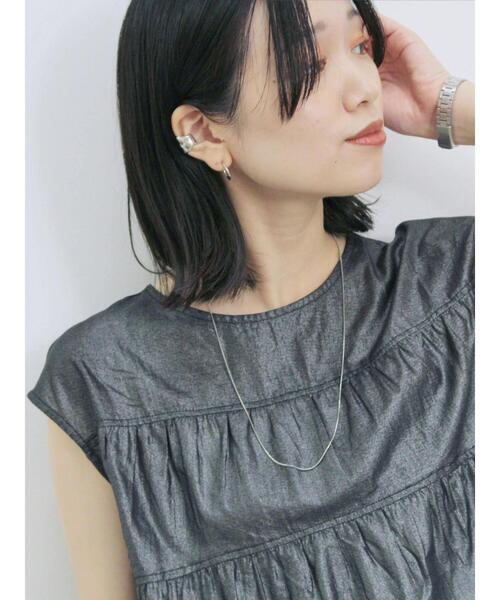Samansa Mos2 blue（サマンサモスモスブルー）の「◎ティアードブラウス（シャツ/ブラウス・レディース・ブラック/チャコールグレー/オフホワイト・F）」の14枚目の写真