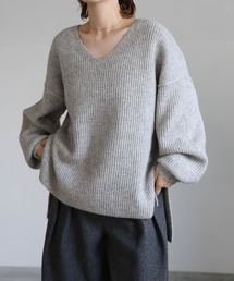 select MOCA | Vネックオーバーサイズニット(ニット/セーター)