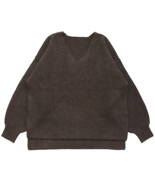 セール】Vネックオーバーサイズニット（ニット/セーター）｜select