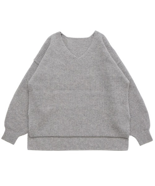 MORABITO Vネックニット オフホワイト 長袖３８サイズ新品未使用 Vネックオーバーサイズニット（ニット/セーター）｜select MOCA