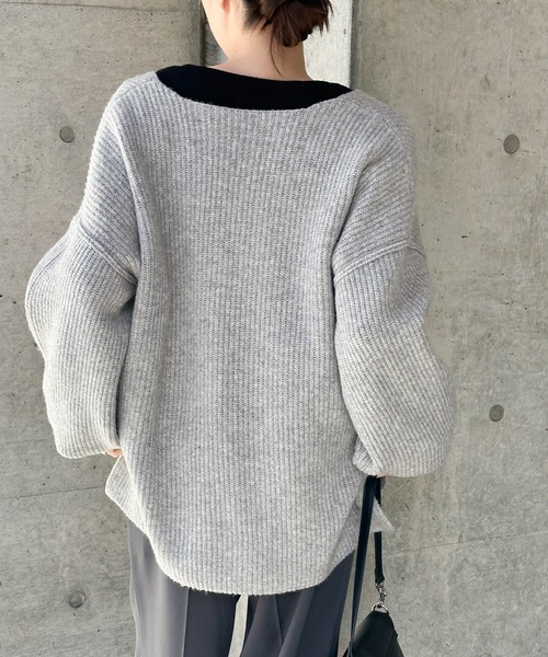 Vネックオーバーサイズニット（ニット/セーター）｜select MOCA