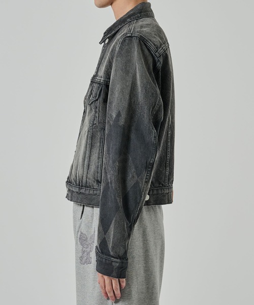 MASU（エムエーエスユー）の「【MASU】MB DENIM JACKET DIAMOND（Tシャツ/カットソー・メンズ・ブラック/インディゴブルー・44/46）」の14枚目の写真