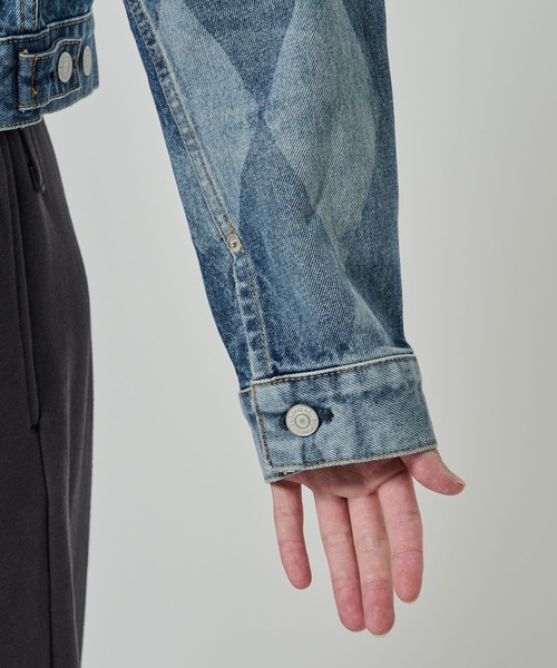 MASU（エムエーエスユー）の「【MASU】MB DENIM JACKET DIAMOND（Tシャツ/カットソー・メンズ・ブラック/インディゴブルー・44/46）」の9枚目の写真