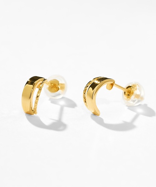 Jewel closet by L&Co.(ジュエルクローゼットバイエルアンドコー)の「K10 ピアス(ピアス(両耳用)・レディース・イエローゴールド・FREE)」の2枚目の写真