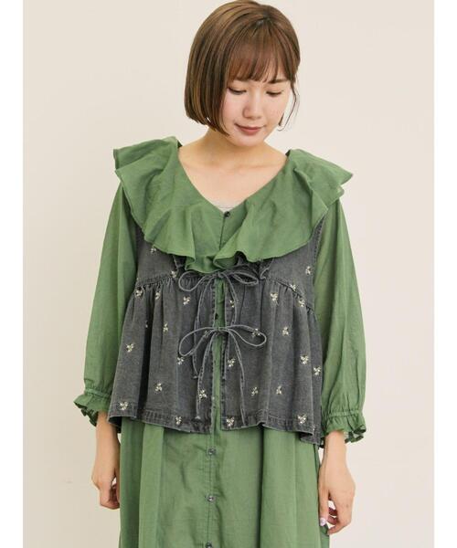 文samansa メッセージキャンバスバッグ(横型)(FREE オフホワイト