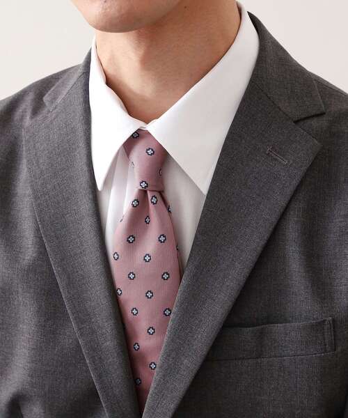 THE SHOP TK （ザ ショップ ティーケー ）の「マルチフラワーデザインネクタイ 【洗濯機OK】（ネクタイ・メンズ・ブルー系/ネイビー系/ピンク系その他・00）」の3枚目の写真