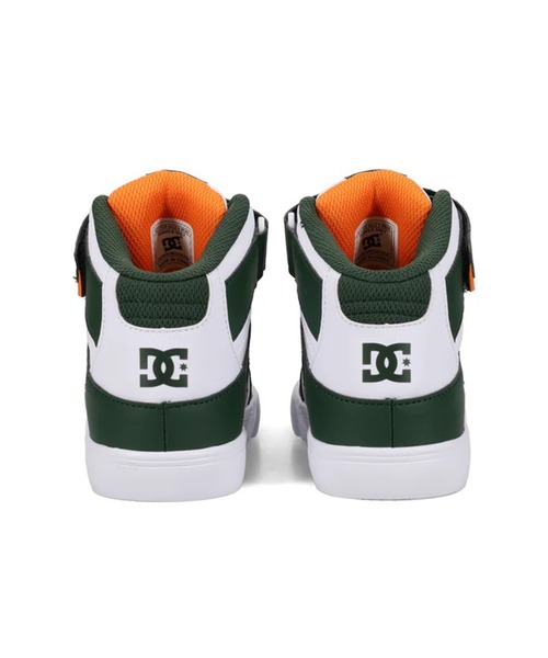DC（ディーシー）の「DC/ディーシー キッズ スニーカー ハイカット スケシュー ダンス PURE HIGH-TOP SE EV SN DK254004（スニーカー・キッズ・ホワイト×グレー/ホワイト×グリーン・18.0cm/19.0cm/20.0cm/21.0cm/22.0cm/23.0cm/24.0cm/17.0cm）」の5枚目の写真