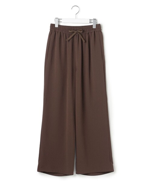 J.PRESS YORK STREET(ジェイプレスヨークストリート)の「【WOMEN】イージーワイド パンツ(その他パンツ・レディース・ブラック系/ブラウン系・F)」の2枚目の写真