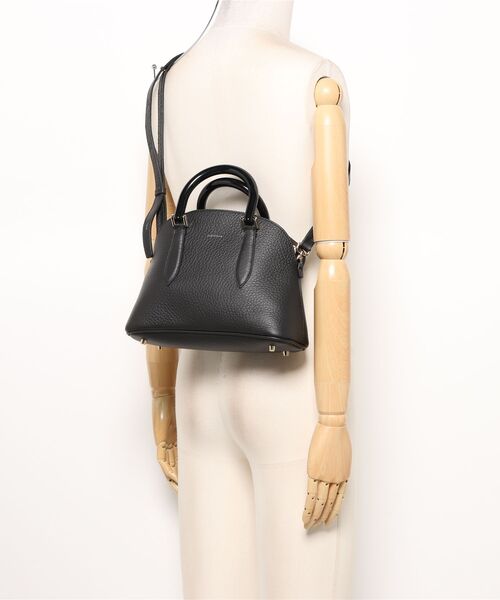LORISTELLA(ロリステッラ)の「【LORISTELLA】シュリンクレザーハンドバッグ(Q56479)(ハンドバッグ・レディース・ブラック/ベージュ・ALL)」の6枚目の写真