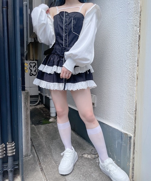 lilLilly リルリリー ランダムキャミミニワンピース lilLilly リルリリー ランダムキャミミニワンピース lilLilly