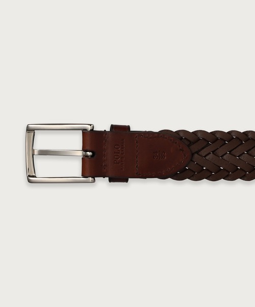 POLO RALPH LAUREN（ポロ ラルフ ローレン）の「レザー 30mm メッシュベルト（ベルト・メンズ・ブラック/ダークブラウン・95cm/85cm）」の10枚目の写真