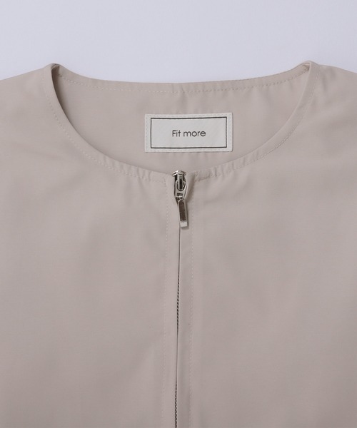 ☆新品タグつき☆fitmore チュールレイヤードペプラムアウター セール】チュールレイヤードペプラムアウター（その他アウター）｜Fit