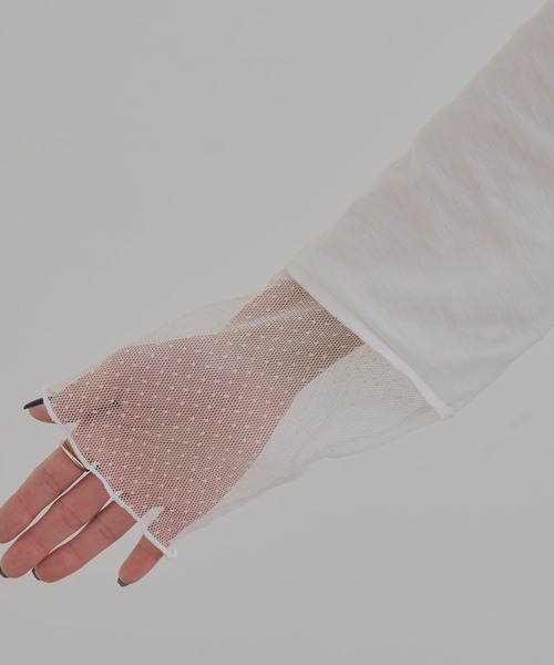 PUAL CE CIN(ピュアルセシン)の「ドットチュールドッキングレイヤードカットソー(Tシャツ/カットソー・レディース・オフホワイト/ブラック・FREE)」の5枚目の写真