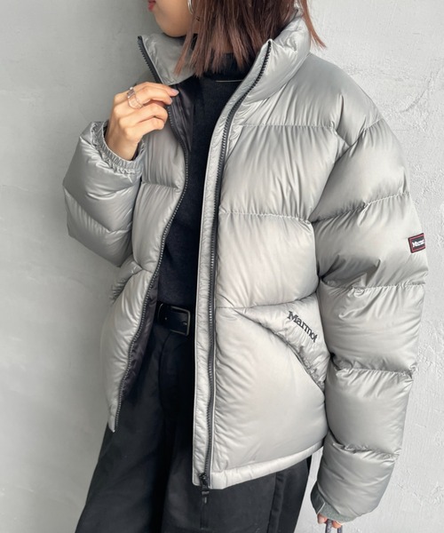 Marmot/マーモット] 別注 ワンポイントロゴ ダウンジャケット（ダウン