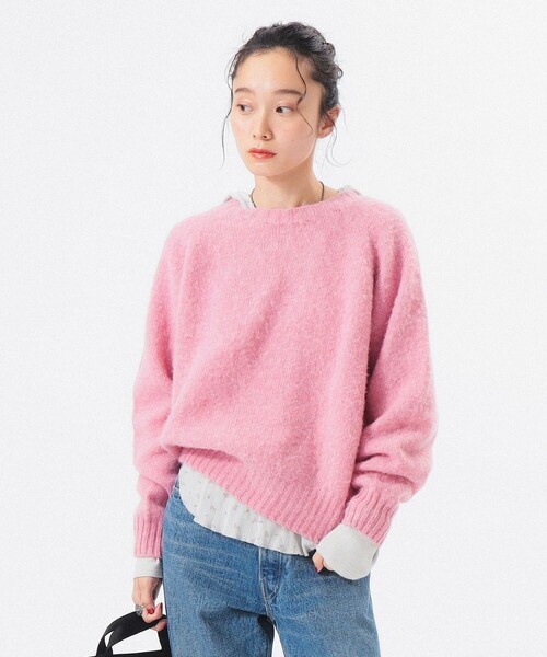 新品■23FW NOAH シェットランドセーター ニット スコットランド NOAH sweater vest L シェットランド NOAH(ノア) / Cross