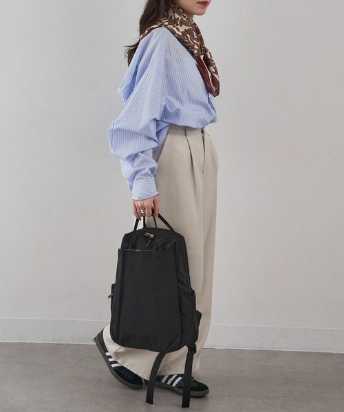 A by MAGASIN DE MODE(エーバイマガジンデモード)の「【A By MAGASIN DE MODE】e.e.p.ナローハンドルリュック SNBD(バックパック/リュック・レディース・ブラック/チャコールグレー・FREE)」の21枚目の写真