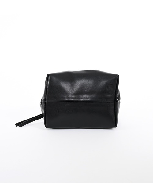 Narcissus（ナルシス）の「巾着ハンドミニバッグ/リングハンドバッグ（ハンドバッグ・レディース・ブラック/バーガンディー・FREE）」の4枚目の写真