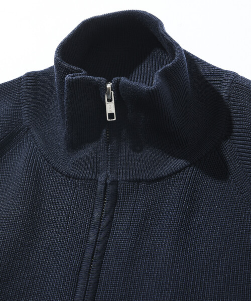FREAK'S STORE（フリークスストア）の「限定展開 リラックスフィット 片畦編み ドライバーズニット / ジップアップニット（カーディガン/ボレロ・メンズ・ネイビー/ブラック/チャコールグレー・LARGE/MEDIUM/SMALL）」の17枚目の写真