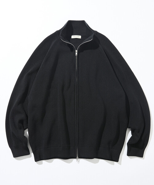 FREAK'S STORE（フリークスストア）の「限定展開 リラックスフィット 片畦編み ドライバーズニット / ジップアップニット（カーディガン/ボレロ・メンズ・ネイビー/ブラック/チャコールグレー・LARGE/MEDIUM/SMALL）」の14枚目の写真