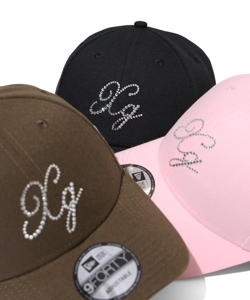 X-girl × NEW ERA(R) 9FORTY RHINESTONE LOGO CAP（キャップ）｜NEW