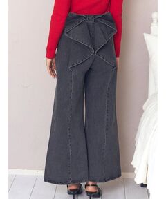 セール】アシメダブルウエストワイドデニムパンツ（その他パンツ