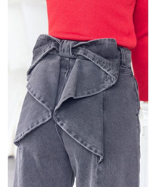 バックリボンデニムパンツ（デニムパンツ）｜CALNAMUR
