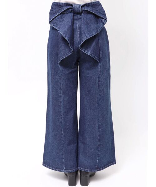 カルナムール　バックリボンデニムパンツ セール】バックリボンデニムパンツ（デニムパンツ）｜CALNAMUR