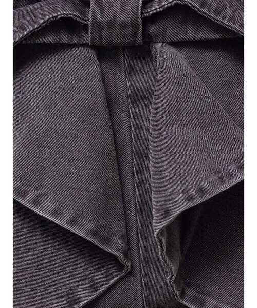CALNAMUR（カルナムール）の「バックリボンデニムパンツ（デニムパンツ・レディース・ブラック/ブルー・X-SMALL/SMALL/MEDIUM）」の6枚目の写真