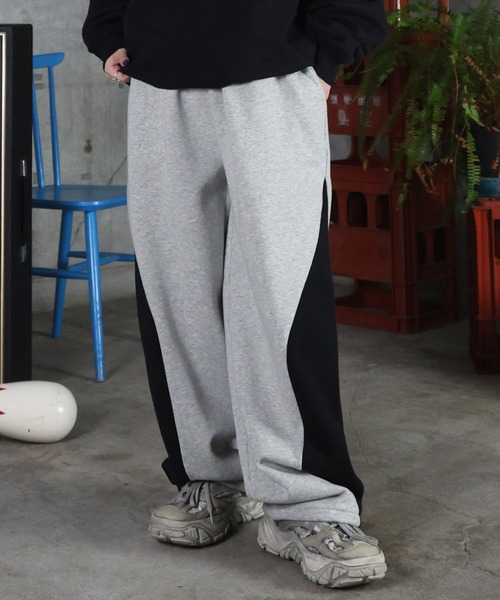 ILL'S（イルズ）の「配色切り替え ドロスト スウェットパンツ メンズ レディース ユニセックス（スウェットパンツ・メンズ・ブルー系その他/ネイビー/杢グレー/ブラック・L/M）」の13枚目の写真