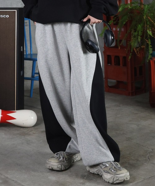 ILL'S（イルズ）の「配色切り替え ドロスト スウェットパンツ メンズ レディース ユニセックス（スウェットパンツ・メンズ・ブルー系その他/ネイビー/杢グレー/ブラック・L/M）」の14枚目の写真