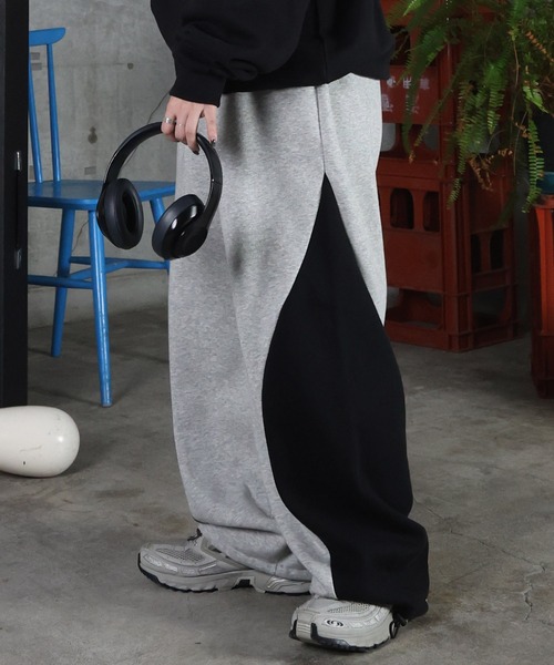 ILL'S（イルズ）の「配色切り替え ドロスト スウェットパンツ メンズ レディース ユニセックス（スウェットパンツ・メンズ・ブルー系その他/ネイビー/杢グレー/ブラック・L/M）」の15枚目の写真