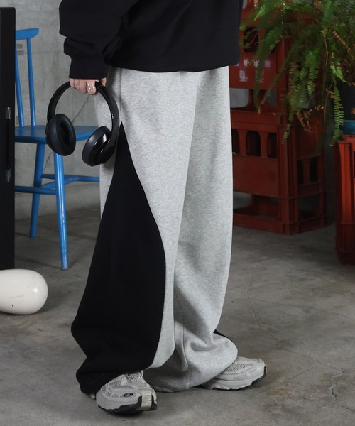 ILL'S（イルズ）の「配色切り替え ドロスト スウェットパンツ メンズ レディース ユニセックス（スウェットパンツ・メンズ・ブルー系その他/ネイビー/杢グレー/ブラック・L/M）」の16枚目の写真