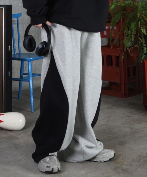 ILL'S（イルズ）の「配色切り替え ドロスト スウェットパンツ メンズ レディース ユニセックス（スウェットパンツ・メンズ・ブルー系その他/ネイビー/杢グレー/ブラック・L/M）」の17枚目の写真