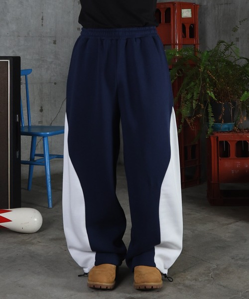 ILL'S（イルズ）の「配色切り替え ドロスト スウェットパンツ メンズ レディース ユニセックス（スウェットパンツ・メンズ・ブルー系その他/ネイビー/杢グレー/ブラック・L/M）」の21枚目の写真