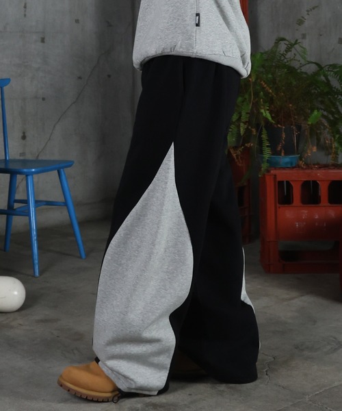 ILL'S（イルズ）の「配色切り替え ドロスト スウェットパンツ メンズ レディース ユニセックス（スウェットパンツ・メンズ・ブルー系その他/ネイビー/杢グレー/ブラック・L/M）」の10枚目の写真