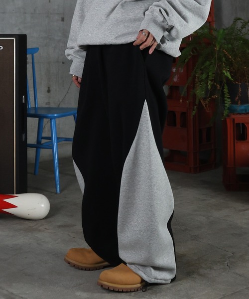 ILL'S（イルズ）の「配色切り替え ドロスト スウェットパンツ メンズ レディース ユニセックス（スウェットパンツ・メンズ・ブルー系その他/ネイビー/杢グレー/ブラック・L/M）」の8枚目の写真