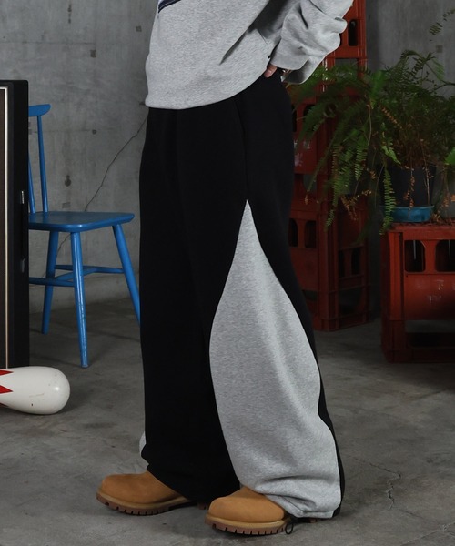 ILL'S（イルズ）の「配色切り替え ドロスト スウェットパンツ メンズ レディース ユニセックス（スウェットパンツ・メンズ・ブルー系その他/ネイビー/杢グレー/ブラック・L/M）」の9枚目の写真