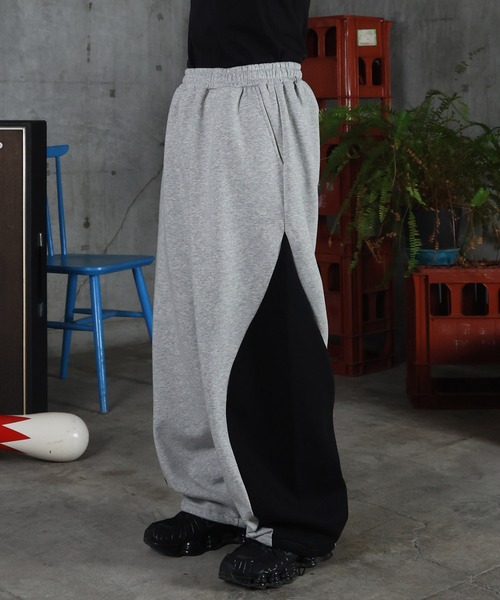 ILL'S（イルズ）の「配色切り替え ドロスト スウェットパンツ メンズ レディース ユニセックス（スウェットパンツ・メンズ・ブルー系その他/ネイビー/杢グレー/ブラック・L/M）」の12枚目の写真