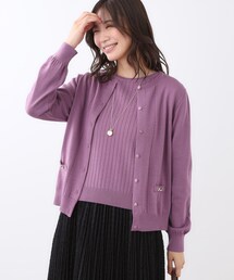 Reflect | 【WEB先行カラーあり/軽い羽織に◎/アンサンブル可】透かし柄カーディガン(カーディガン/ボレロ)