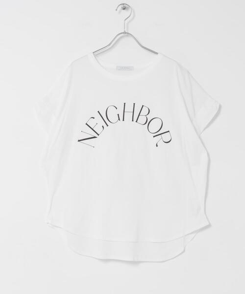 URBAN RESEARCH ROSSO WOMEN（アーバンリサーチ　ロッソ）の「CHIGNON　アーチロゴフレンチ（Tシャツ/カットソー・レディース・ブラック/ホワイト/ネイビー・FREE）」の8枚目の写真