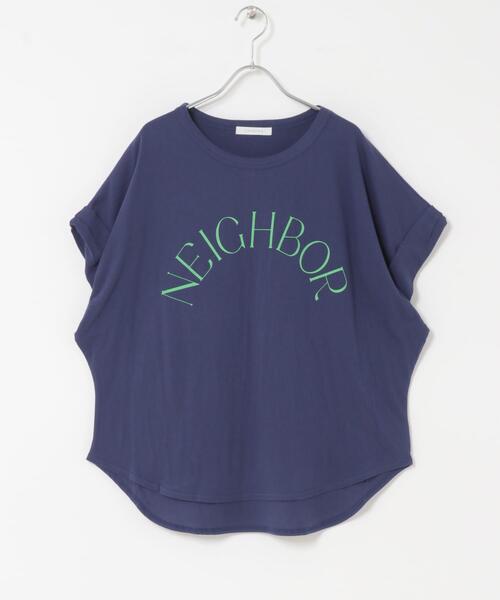 URBAN RESEARCH ROSSO WOMEN（アーバンリサーチ　ロッソ）の「CHIGNON　アーチロゴフレンチ（Tシャツ/カットソー・レディース・ブラック/ホワイト/ネイビー・FREE）」の10枚目の写真