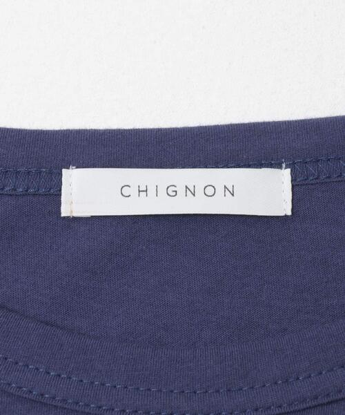 URBAN RESEARCH ROSSO WOMEN（アーバンリサーチ　ロッソ）の「CHIGNON　アーチロゴフレンチ（Tシャツ/カットソー・レディース・ブラック/ホワイト/ネイビー・FREE）」の14枚目の写真