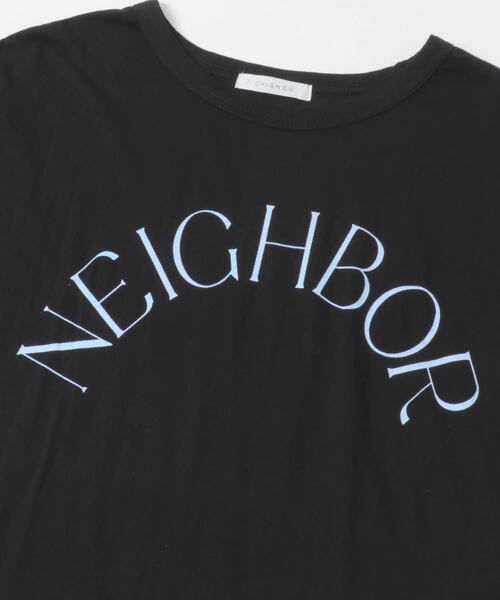 URBAN RESEARCH ROSSO WOMEN（アーバンリサーチ　ロッソ）の「CHIGNON　アーチロゴフレンチ（Tシャツ/カットソー・レディース・ブラック/ホワイト/ネイビー・FREE）」の17枚目の写真